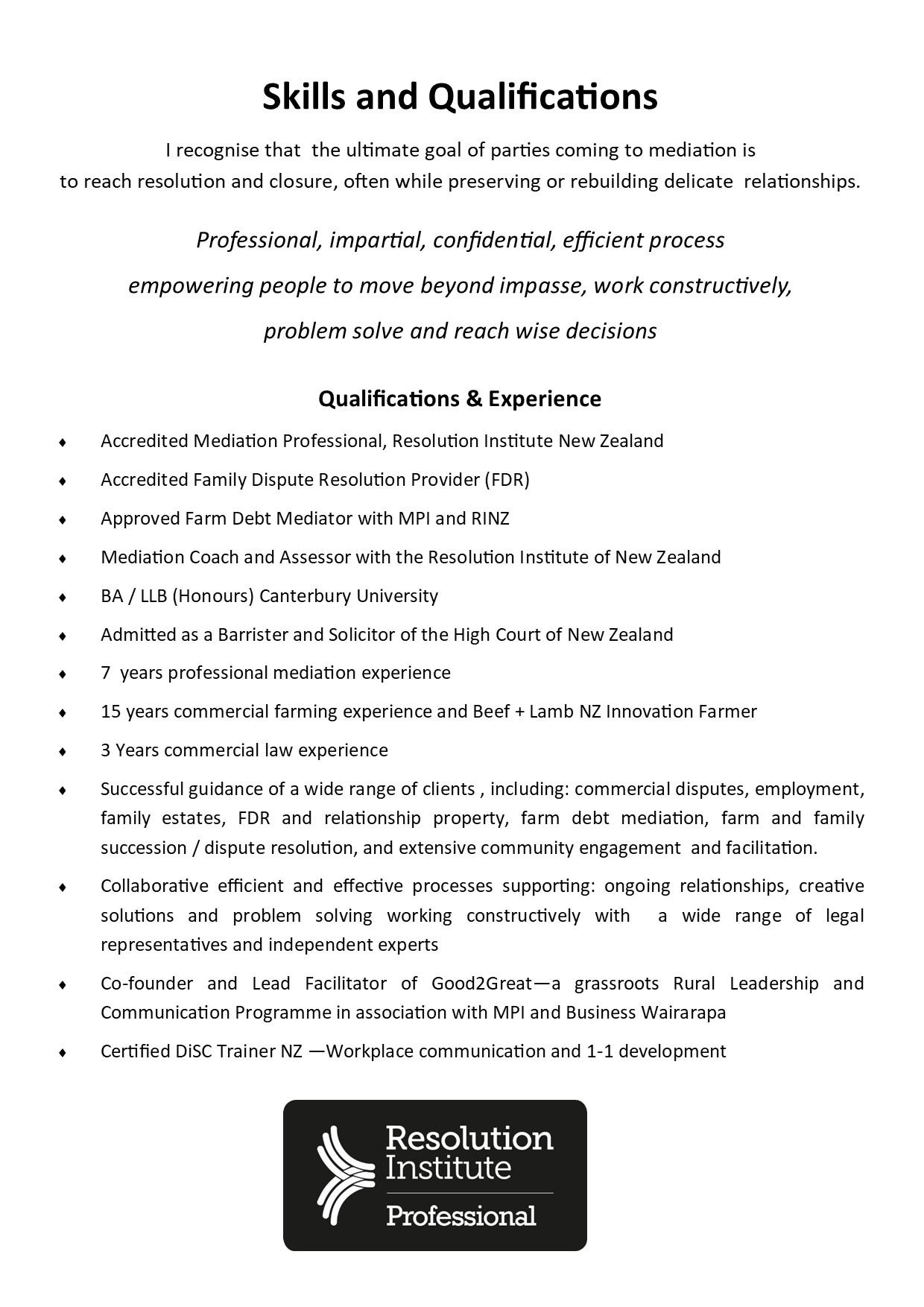 Andrew Freeman, Mediator and Facilitator, Masterton, Wairarapa